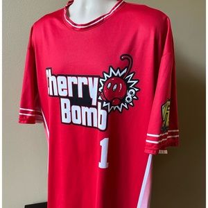 C & C Sports Apparel FF Sports Association CHERRY BOMB #1 Coach Baseball Jersey